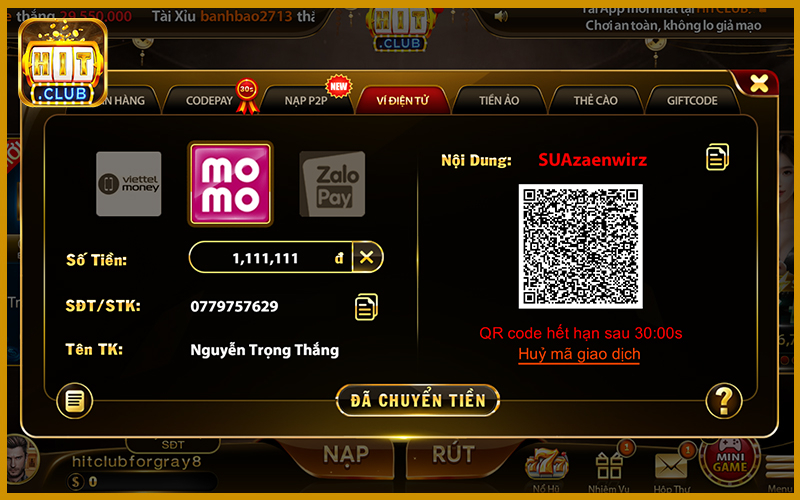 Dòng tiền HitClub được tổ chức theo lớp kiểm soát