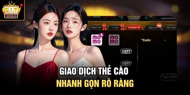 Giao dịch thẻ cào nhanh gọn rõ ràng